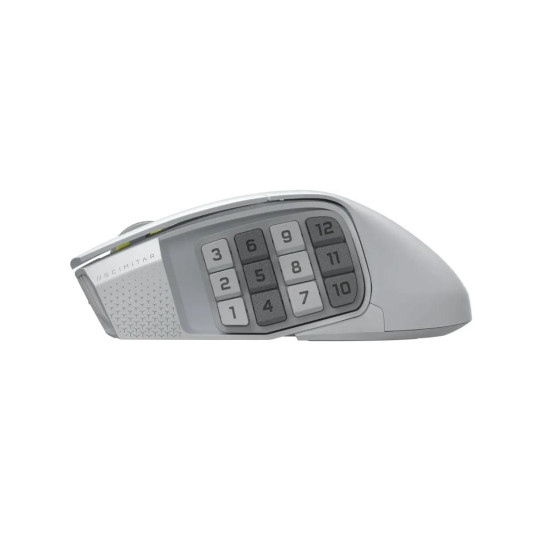 Безжична мишка CORSAIR SCIMITAR ELITE Wireless SE, 33000 DPI, White