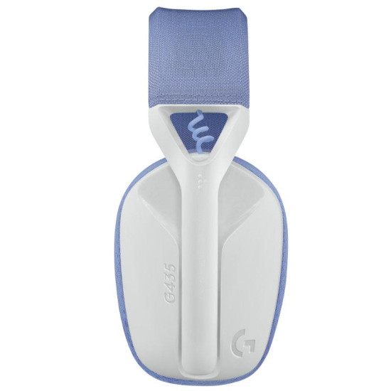 Безжични слушалки Logitech G435 Lightspeed Wireless, USB, White