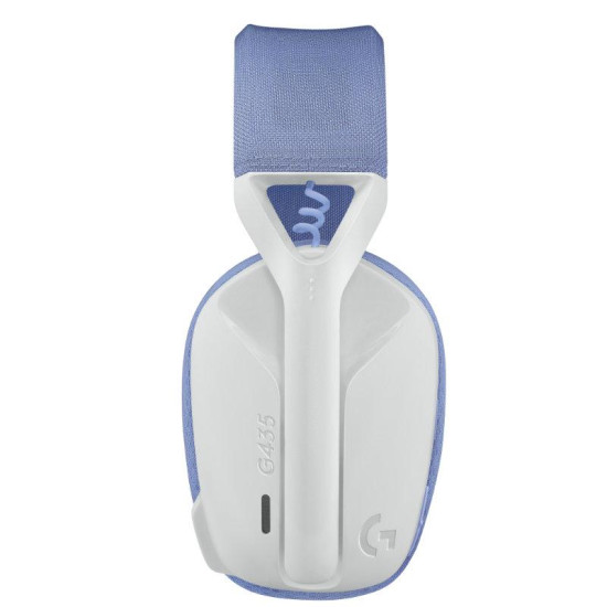 Безжични слушалки Logitech G435 Lightspeed Wireless, USB, White