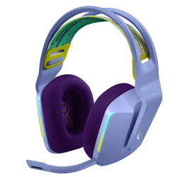 Безжични слушалки Logitech G733 Lightspeed Wireless RGB, USB, Purple