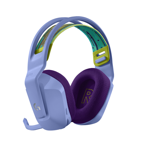 Безжични слушалки Logitech G733 Lightspeed Wireless RGB, USB, Purple