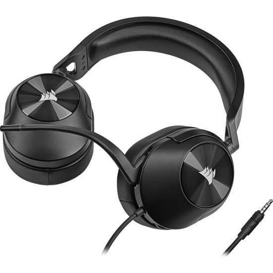 Слушалки CORSAIR HS55 Stereo, с микрофон, Carbon (CA-9011260-EU)
