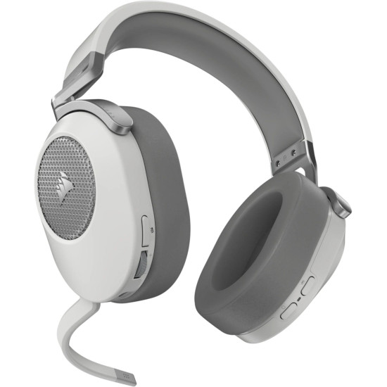 Безжични слушалки Corsair HS65 WIRELESS Gaming Headset, Carbon, White