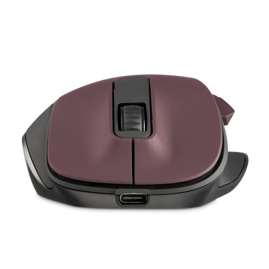 Безжична мишка HAMA WM-500 Recharge, 6 бутона, тиха, Wine