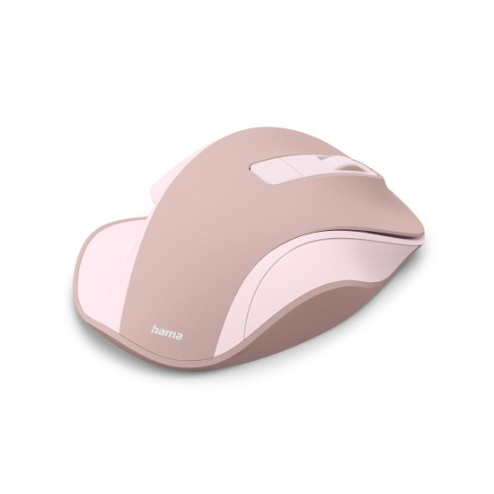 Безжична мишка HAMA WM-500 Recharge, 6 бутона, тиха, Pink