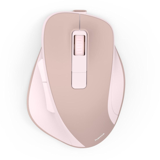 Безжична мишка HAMA WM-500 Recharge, 6 бутона, тиха, Pink