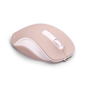 Безжична мишка HAMA WM-500 Recharge, 6 бутона, тиха, Pink