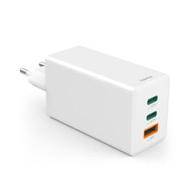 Зарядно HAMA 200027, 100W GaN, 2x USB-C PD, 1x USB-A QC