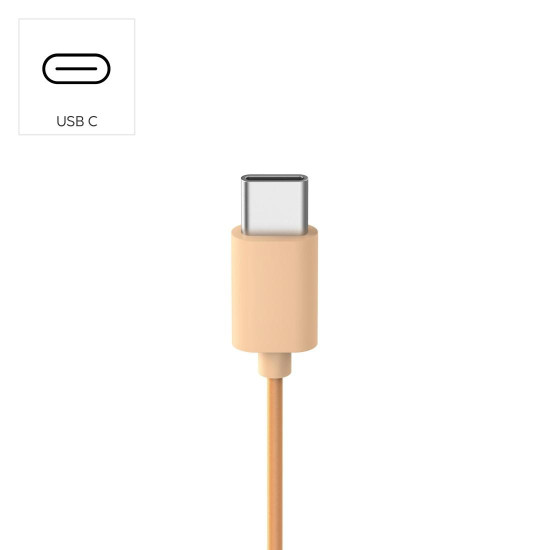Слушалки HAMA Fun C, USB-C, Orange