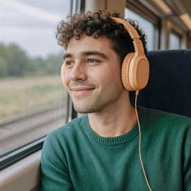 Слушалки HAMA Fun C, USB-C, Orange