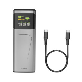 Външна батерия HAMA High Power, 200 W, 24000 mAh, 2x USB-C, USB-A, бързо зареждане
