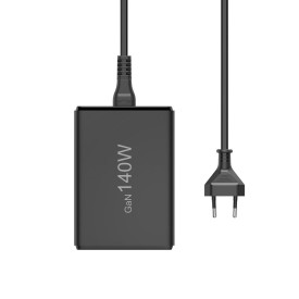 Зарядна станция HAMA 201978, 140W GaN, Fast Charger, 3x USB-C, 2x USB-A, PD