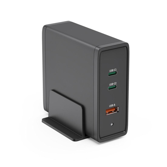 Зарядна станция HAMA 200019, 140W GaN, 3x USB-C, Power Delivery (PD)
