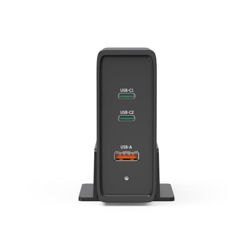 Зарядна станция HAMA 200019, 140W GaN, 3x USB-C, Power Delivery (PD)