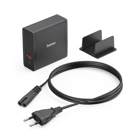 Зарядна станция HAMA 200019, 140W GaN, 3x USB-C, Power Delivery (PD)