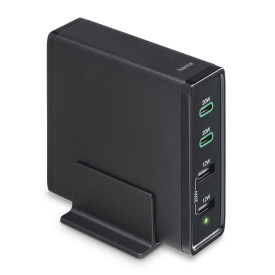 Зарядна станция HAMA 201628, 4 порта, 60W, 2 x USB-C, 2 x USB-A, PD, Fast Charge