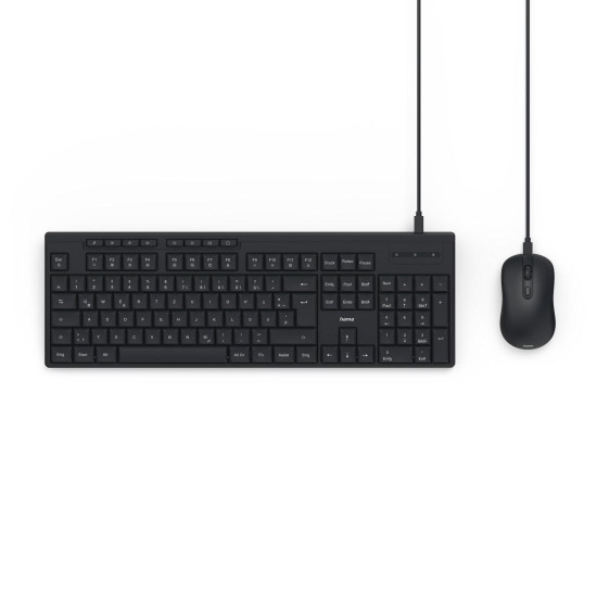 Комплект клавиатура и мишка HAMA CKM-200, USB-C, Black