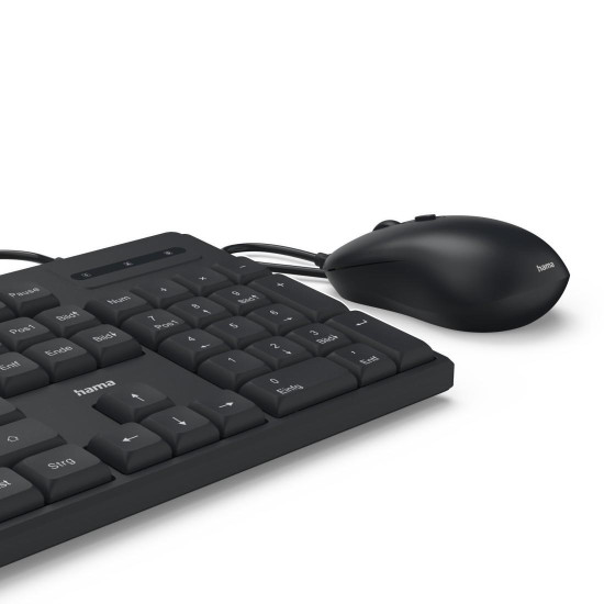 Комплект клавиатура и мишка HAMA CKM-200, USB-C, Black
