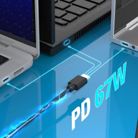 Универсално зарядно j5create 67W GaN PD USB-C Mini Charger, 4.5 mm, 3 вида DC конвертора