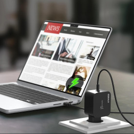 Универсално зарядно j5create 67W GaN PD USB-C Mini Charger, 4.5 mm, 3 вида DC конвертора
