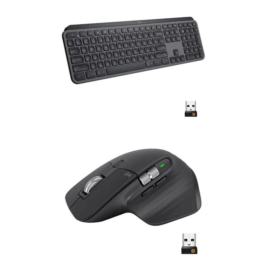 Комплект клавиатура и мишка Logitech MX Keys S Combo, Black