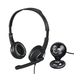 Комплект слушалки и уеб камера HAMA HS-P150, HAMA-139998