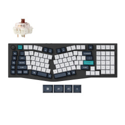 Безжична клавиатура Keychron Q13 Max Carbon Black, Jupiter Brown суичове