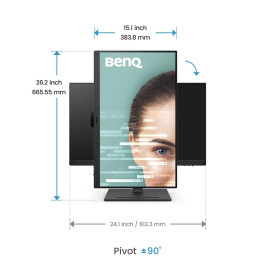 Монитор BenQ GW2790T, 27 инча, IPS, 1920x1080, 100Hz, 5 ms, HDMI/DP