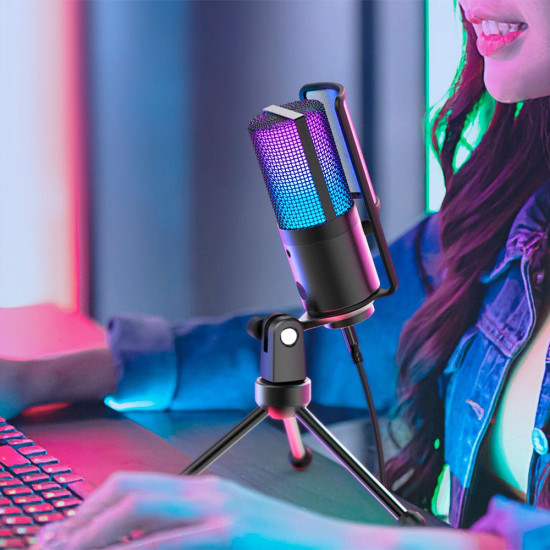 Микрофон FIFINE K669 PRO2, RGB, Black
