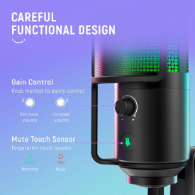 Микрофон FIFINE K669 PRO2, RGB, Black