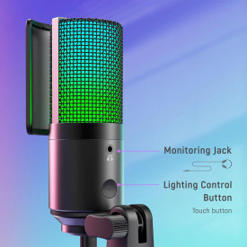 Микрофон FIFINE K669 PRO2, RGB, Black