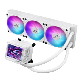 Водно охлаждане ASUS ROG RYUJIN III 360 ARGB Extreme, 360mm, 3.5 инча LCD, White (90RC0132-M0EAY0)