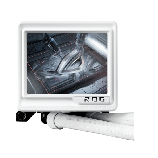 Водно охлаждане ASUS ROG RYUJIN III 360 ARGB Extreme, 360mm, 3.5 инча LCD, White (90RC0132-M0EAY0)