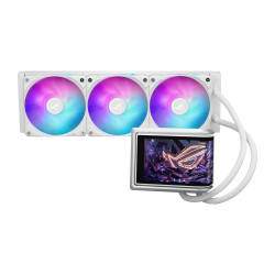 Водно охлаждане ASUS ROG RYUO IV 360 ARGB, 360mm, 6.67 инча AMOLED, White (90RC01N2-B0EAY0)
