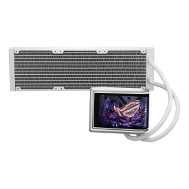 Водно охлаждане ASUS ROG RYUO IV 360 ARGB, 360mm, 6.67 инча AMOLED, White (90RC01N2-B0EAY0)