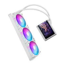 Водно охлаждане ASUS ROG RYUO IV 360 ARGB, 360mm, 6.67 инча AMOLED, White (90RC01N2-B0EAY0)