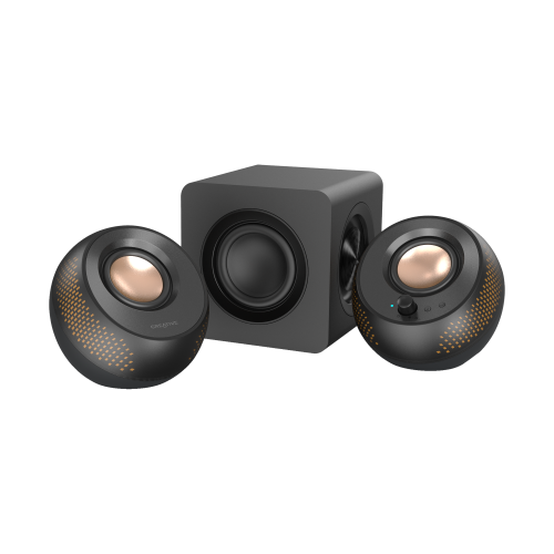 Тонколони Creative Pebble X Plus 2.1, 15W, USB-C, Bluetooth, 3.5mm, Black