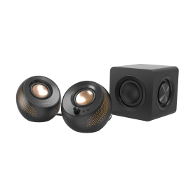 Тонколони Creative Pebble X Plus 2.1, 15W, USB-C, Bluetooth, 3.5mm, Black