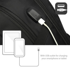 Раница за лаптоп ACT AC8530, 15.6-инча, USB, Black