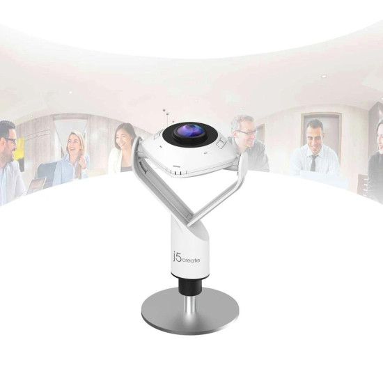 Уеб камера j5create JVCU360 All Around Webcam, FHD, USB, 360, Mic