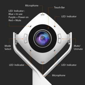 Уеб камера j5create JVCU360 All Around Webcam, FHD, USB, 360, Mic