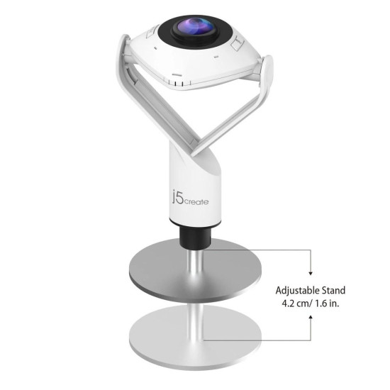 Уеб камера j5create JVCU360 All Around Webcam, FHD, USB, 360, Mic