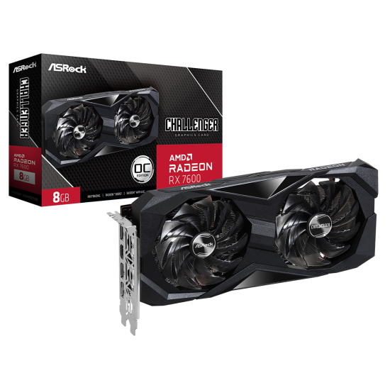 Видеокарта ASROCK RX 7600 Challenger OC 8GB GDDR6