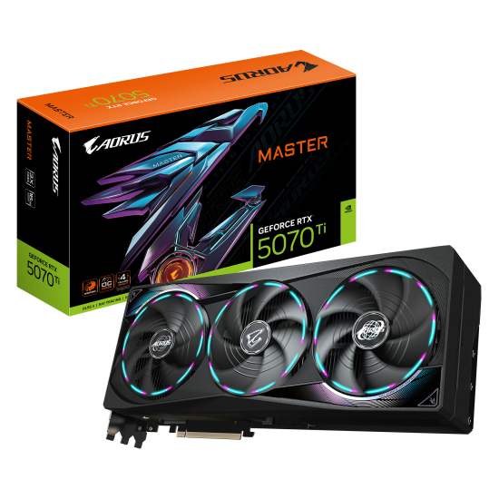Видеокарта GIGABYTE AORUS RTX 5070 TI MASTER 16GB GDDR7