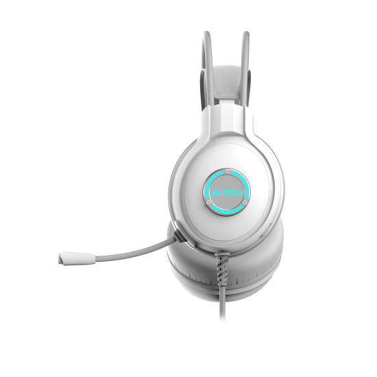 Слушалки A4Tech Fstyler FH300U Neon Illuminate USB Stereo Headset, White