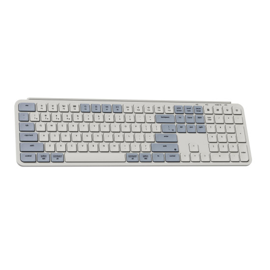 Безжична клавиатура Keychron B6 Pro Ultra-Slim, Bluetooth, Retro Blue