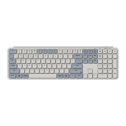 Безжична клавиатура Keychron B6 Pro Ultra-Slim, Bluetooth, Retro Blue