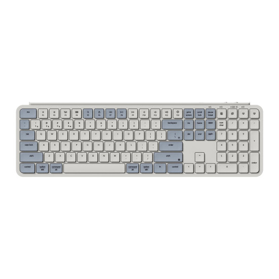 Безжична клавиатура Keychron B6 Pro Ultra-Slim, Bluetooth, Retro Blue