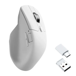 Безжична мишка Keychron M6S, 1000 Hz, White