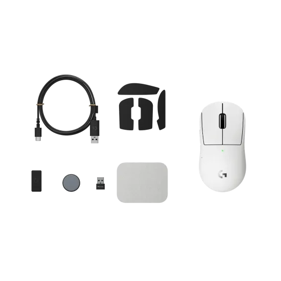 Безжична мишка Logitech G Pro X Superlight 2c Compact, White